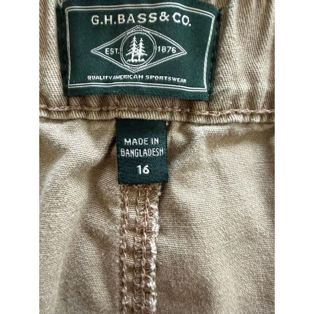 GH Bass Co Cropped Khaki Pants, Size 16 (Bundle of 2)